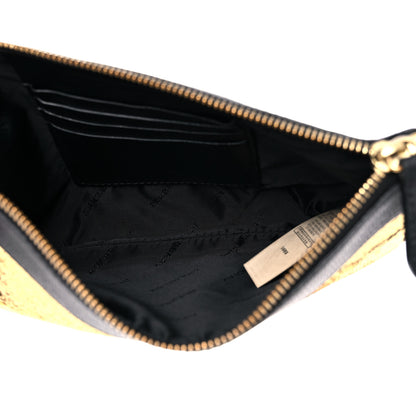 Burberry House Check Sequin Peyton Crossbody Clutch Bag Gold Black 5 of 10