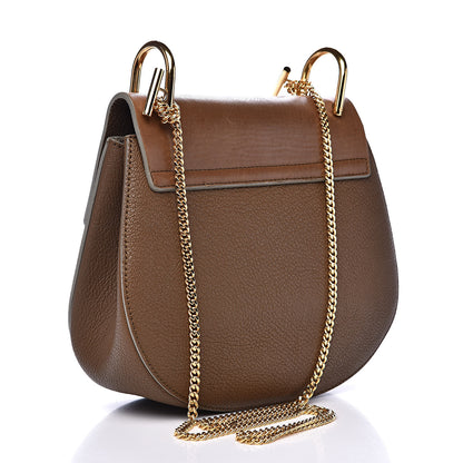 Chloe Grained Lambskin Drew Shoulder Bag Woody Khaki 3 of 11