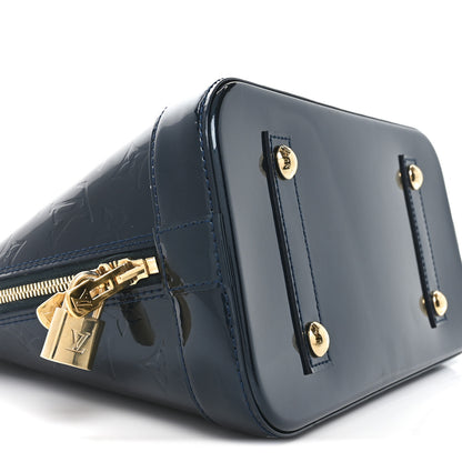 Louis Vuitton Vernis Alma PM Blue Nuit 8 of 9