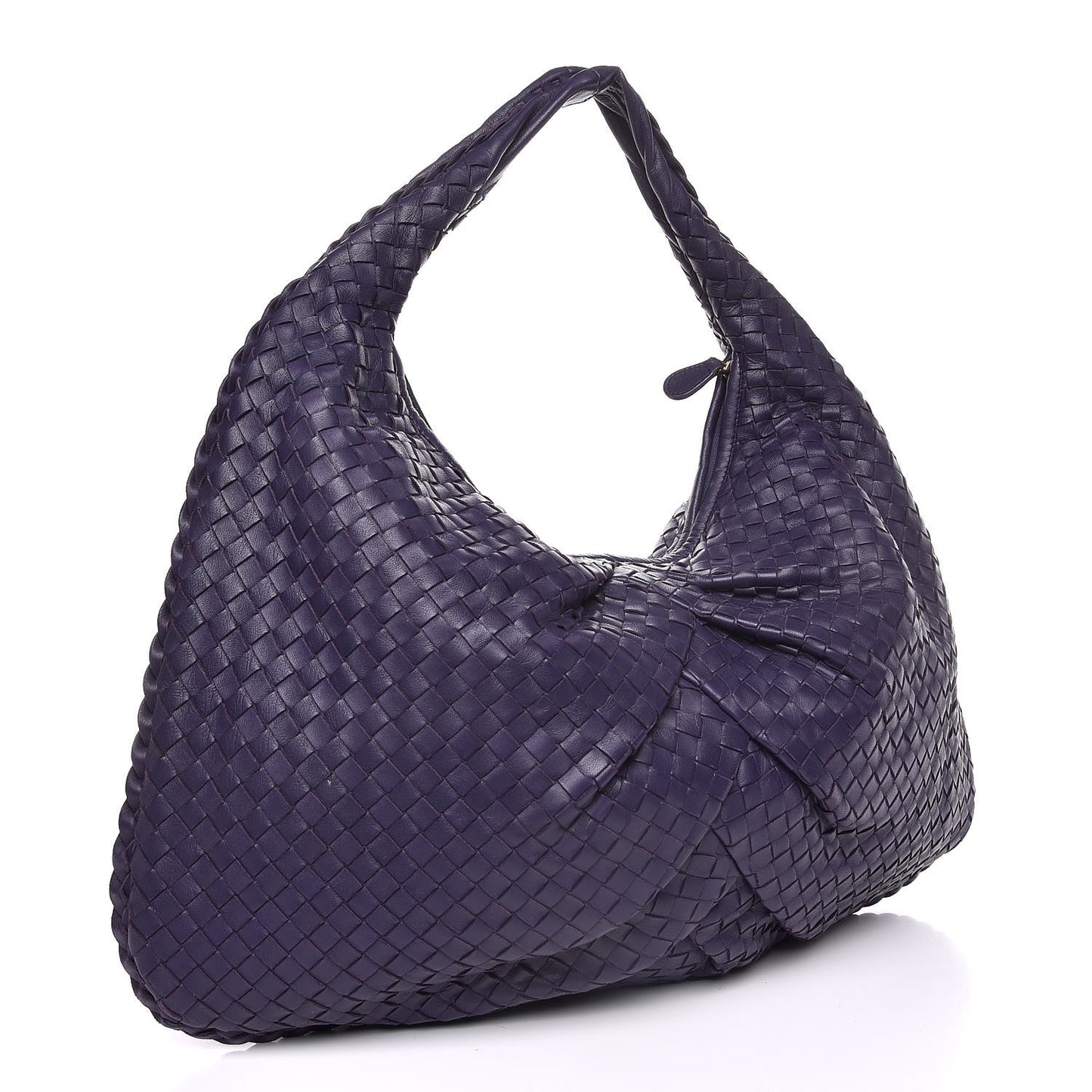 Nappa Intrecciato Pleated Large Veneta Hobo Turbolence