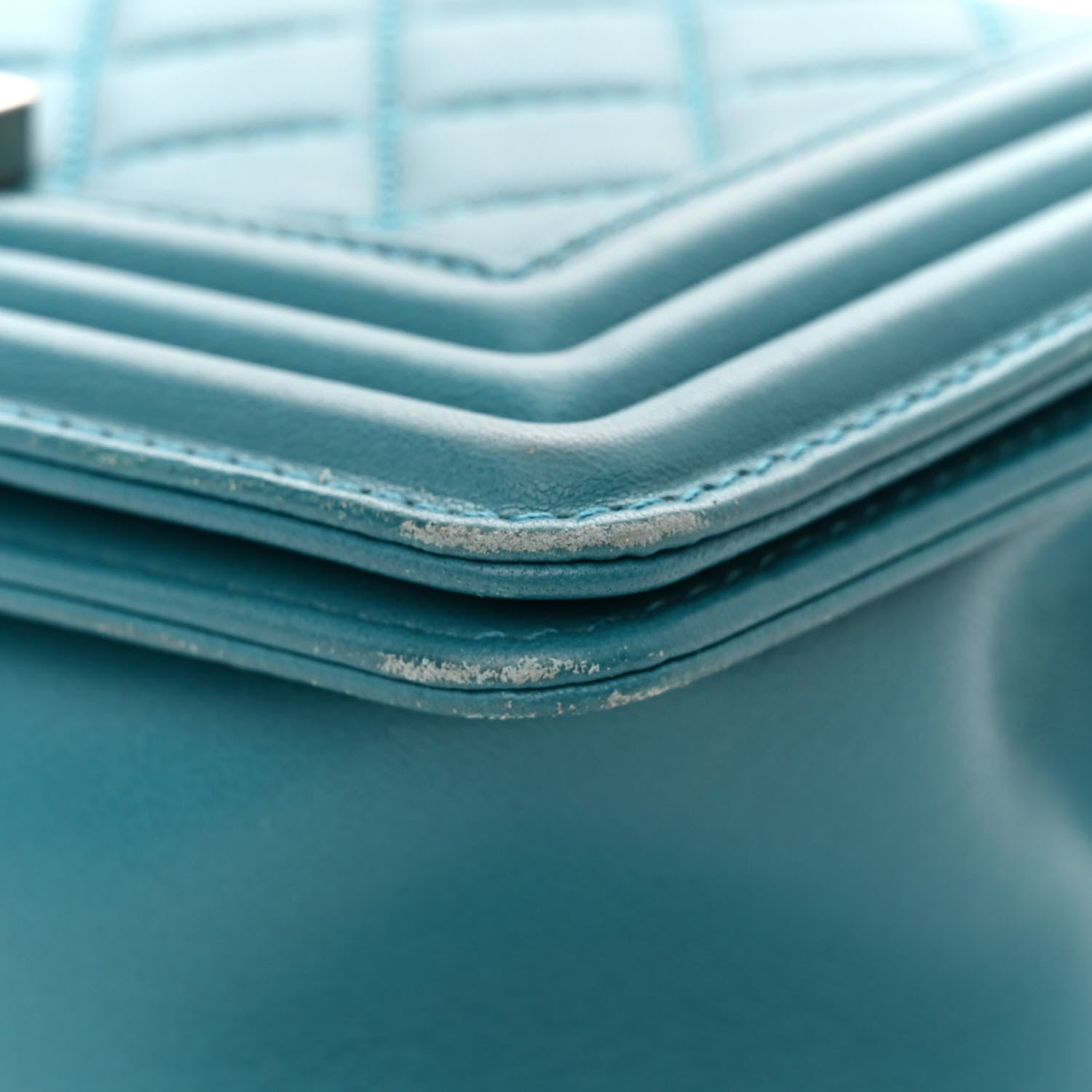 Chanel Lambskin Quilted Small Boy Flap Dark Turquoise 10 of 15