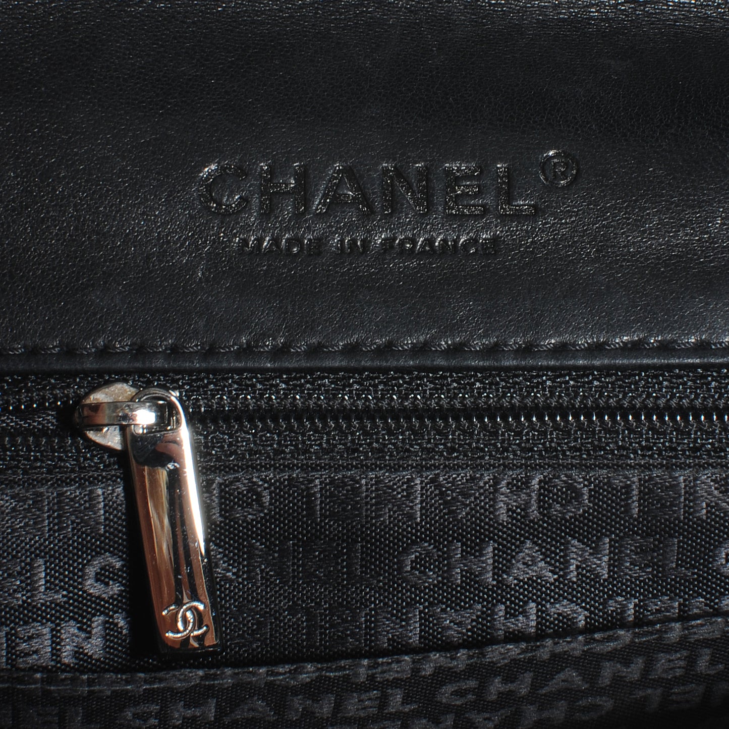 Chocolate Bar Quilted Lambskin 5 Chain Flap Black