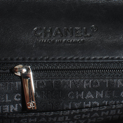 Chanel Chocolate Bar Quilted Lambskin 5 Chain Flap Black 7 of 10