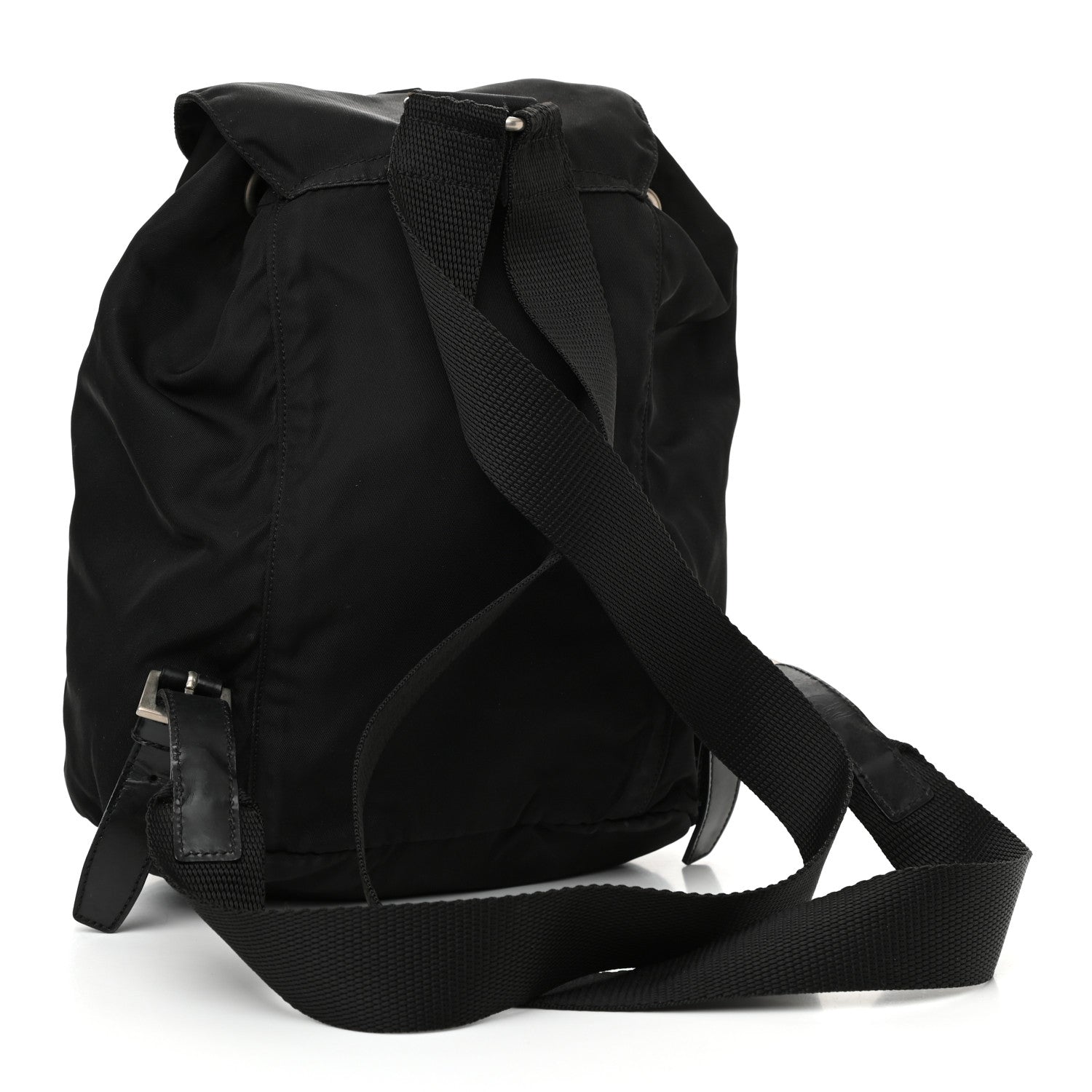 Prada Nylon Vela Mini Cinch Backpack Black 3 of 9