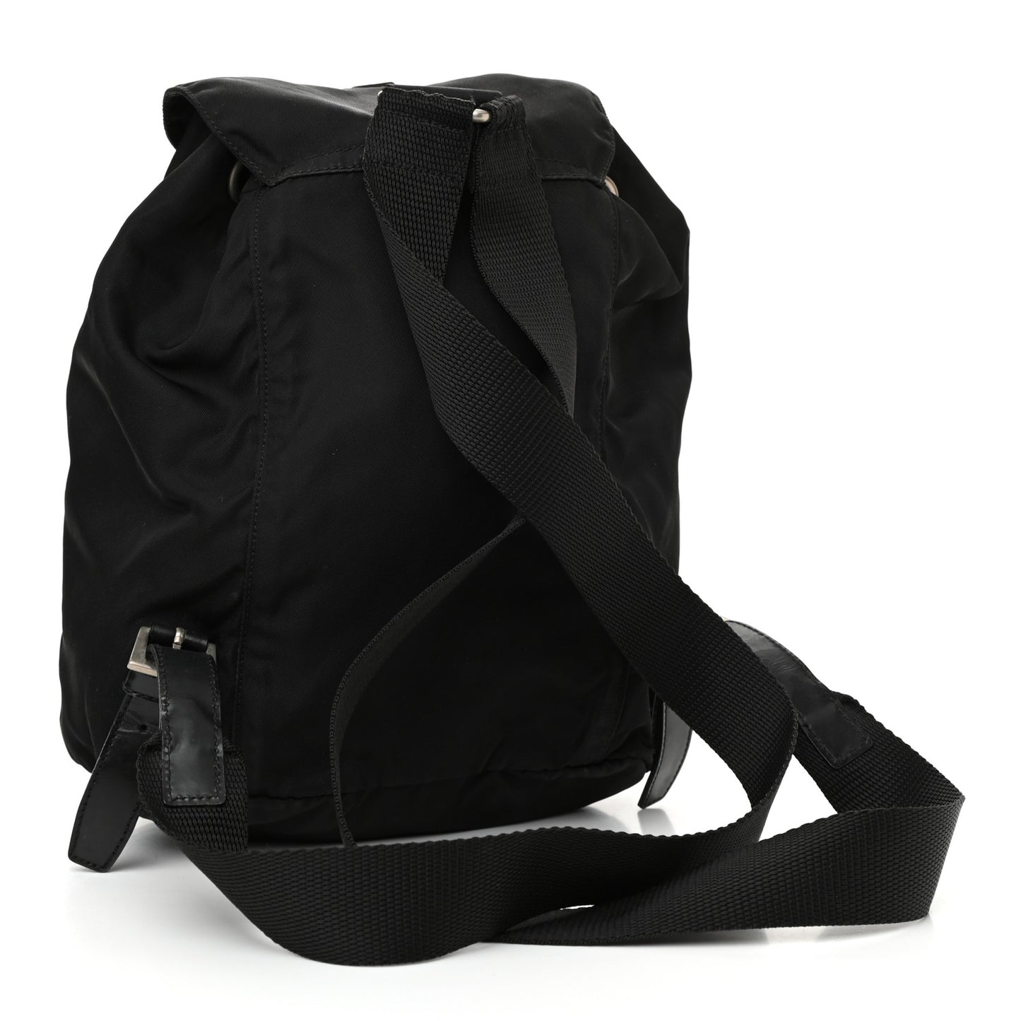 Nylon Vela Mini Cinch Backpack Black