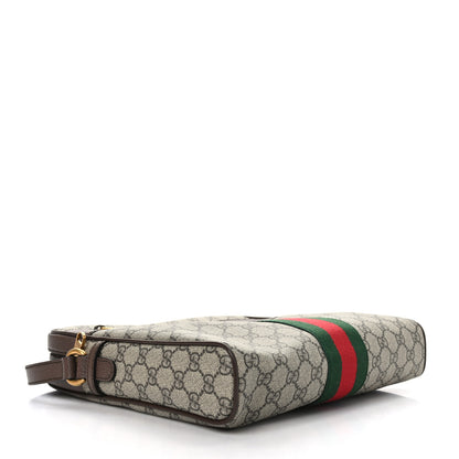 Gucci GG Supreme Monogram Web Medium Ophidia Messenger Bag Brown 4 of 9