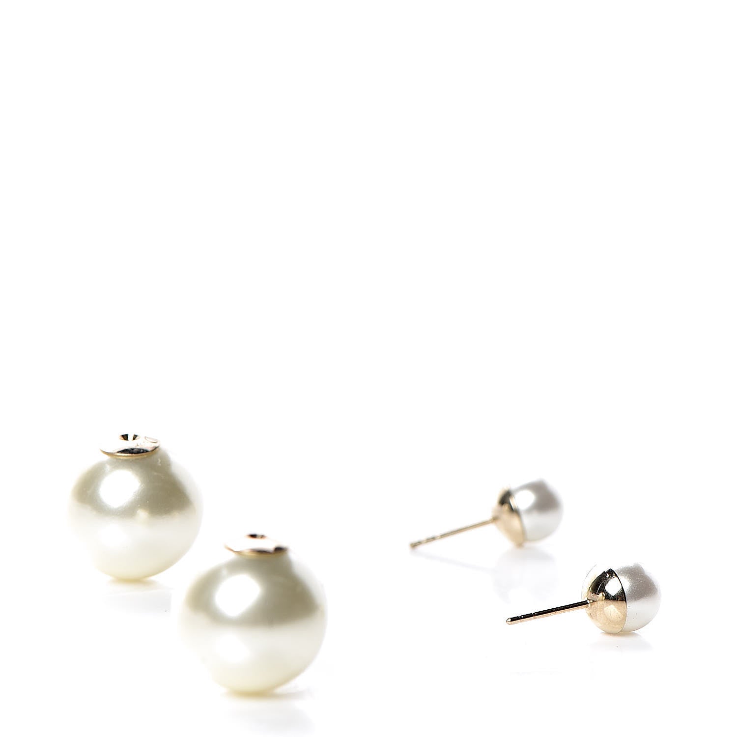 Christian Dior Pearl Mise En Dior Tribal Earrings 4 of 4