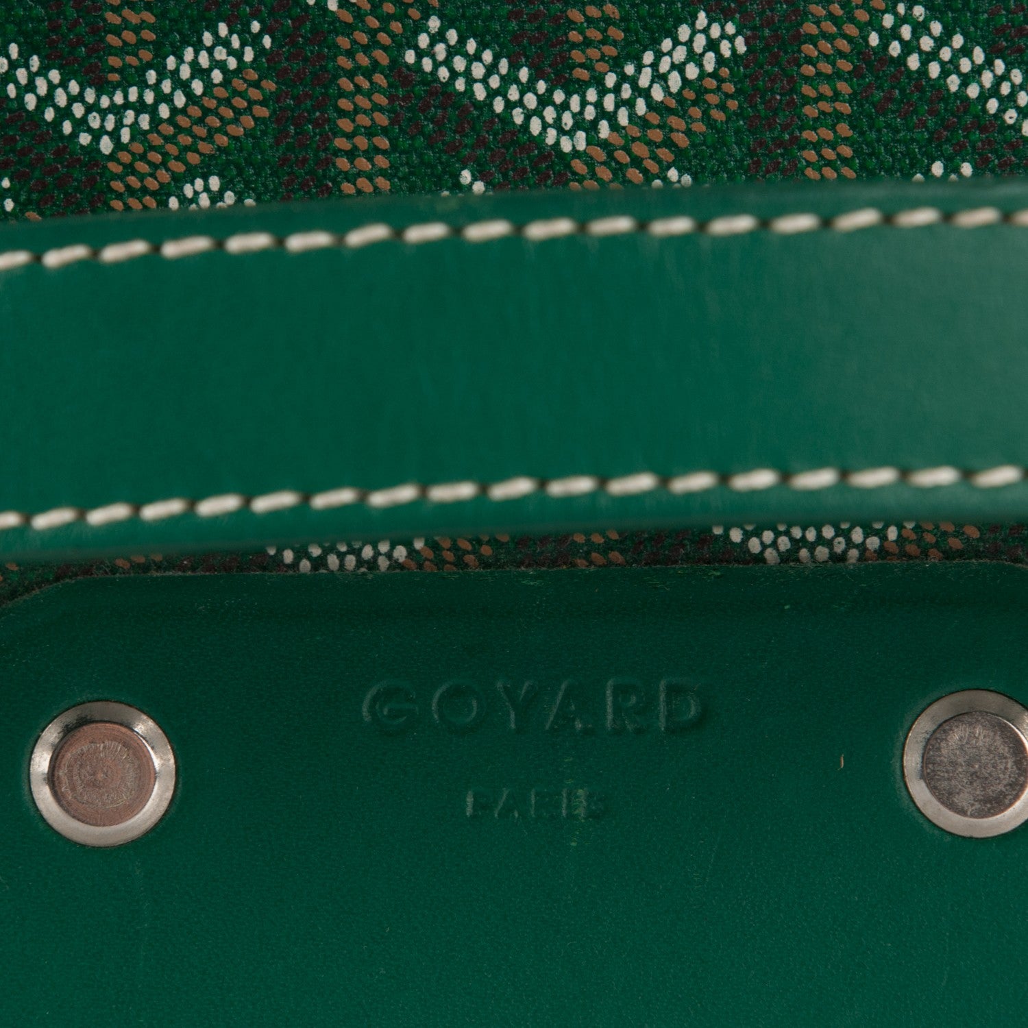 Goyard Goyardine Rolling Suitcase Trolley PM Green 9 of 10