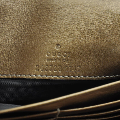 Gucci Guccissima Continental Heart Wallet Bronze 7 of 8