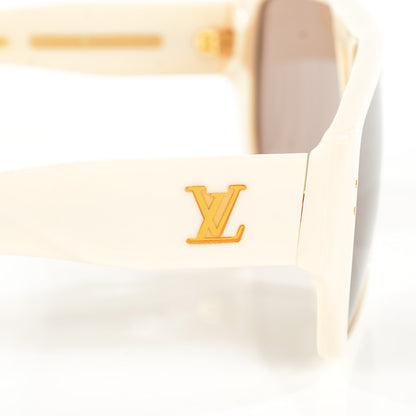 Louis Vuitton Acetate Amethyst Bindi Sunglasses Ivory 4 of 5