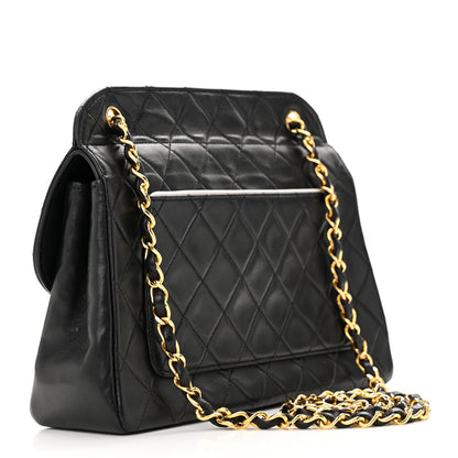 Chanel Lambskin Quilted Medium Single Flap Black 3 of 18