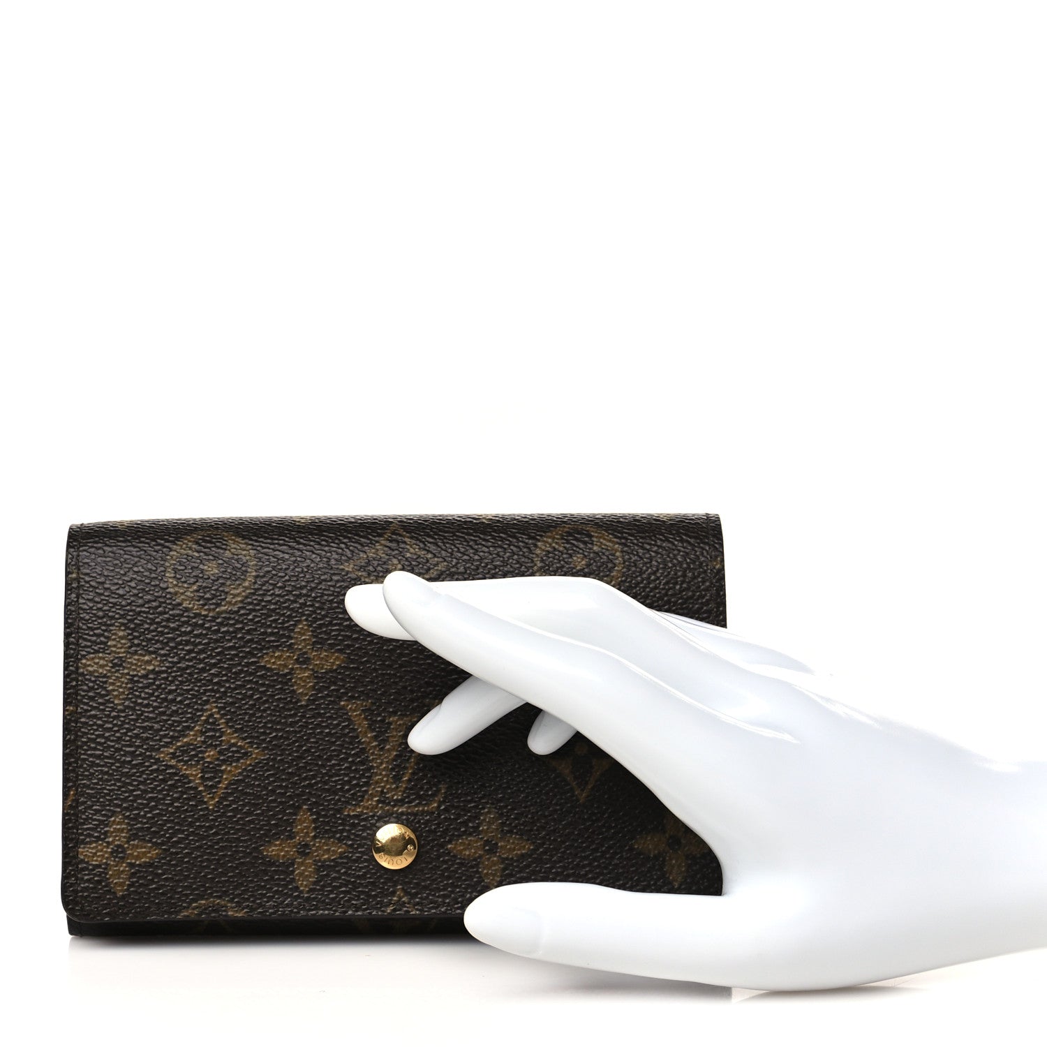 Louis Vuitton Monogram Porte-Monnaie Tresor Wallet 2 of 8