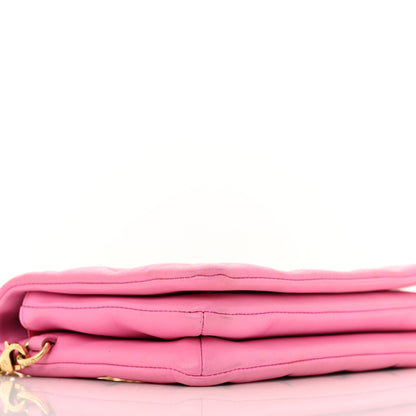 Louis Vuitton Lambskin Embossed Monogram Vuittamins Pochette Coussin Rose Violet 9 of 13