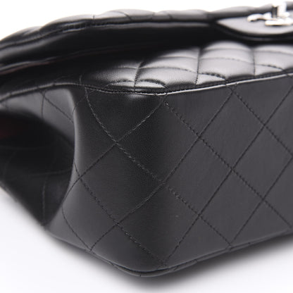 Chanel Lambskin Quilted Jumbo Double Flap Black 8 of 13