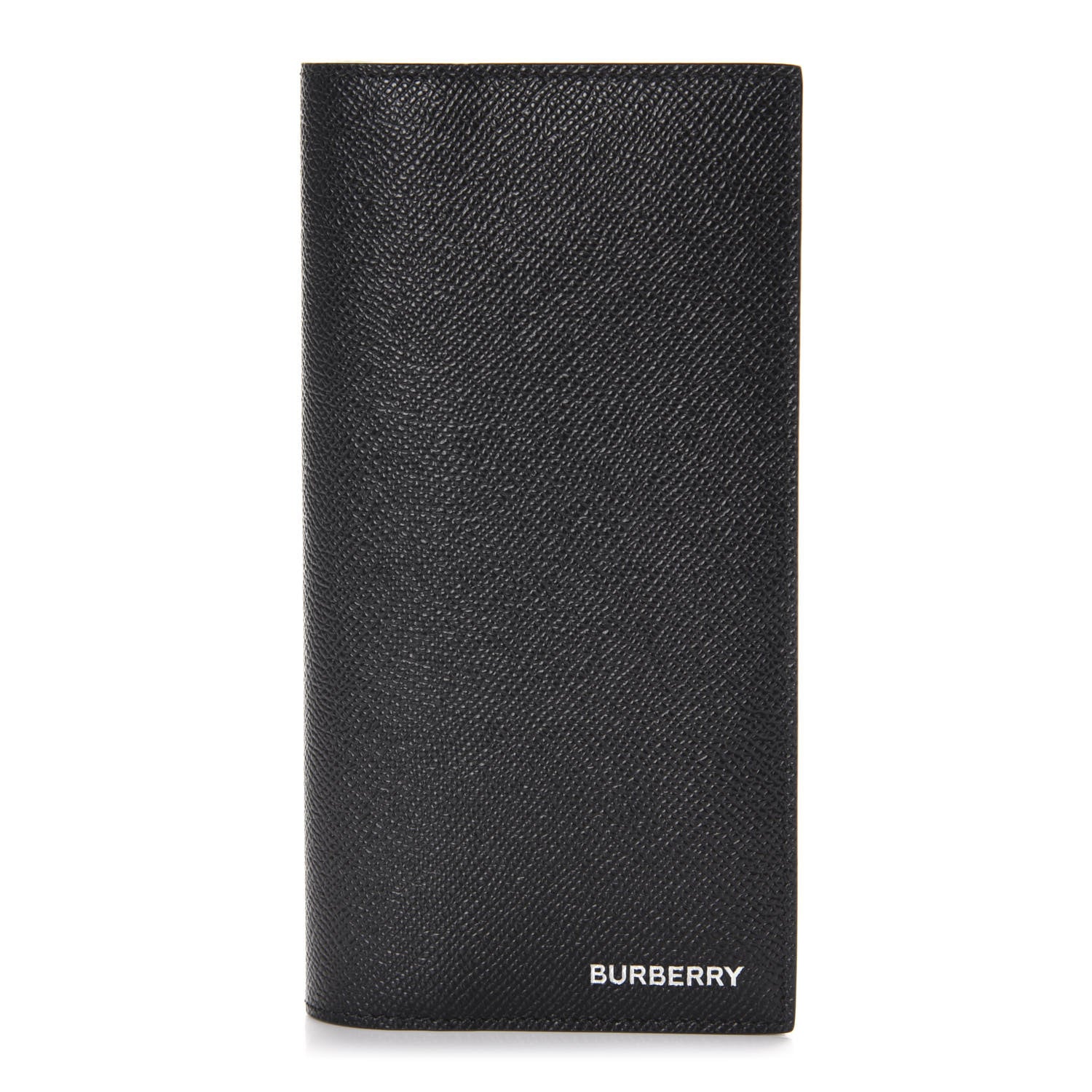 Burberry Grainy Calfskin Continental Flap Wallet Black 1 of 9