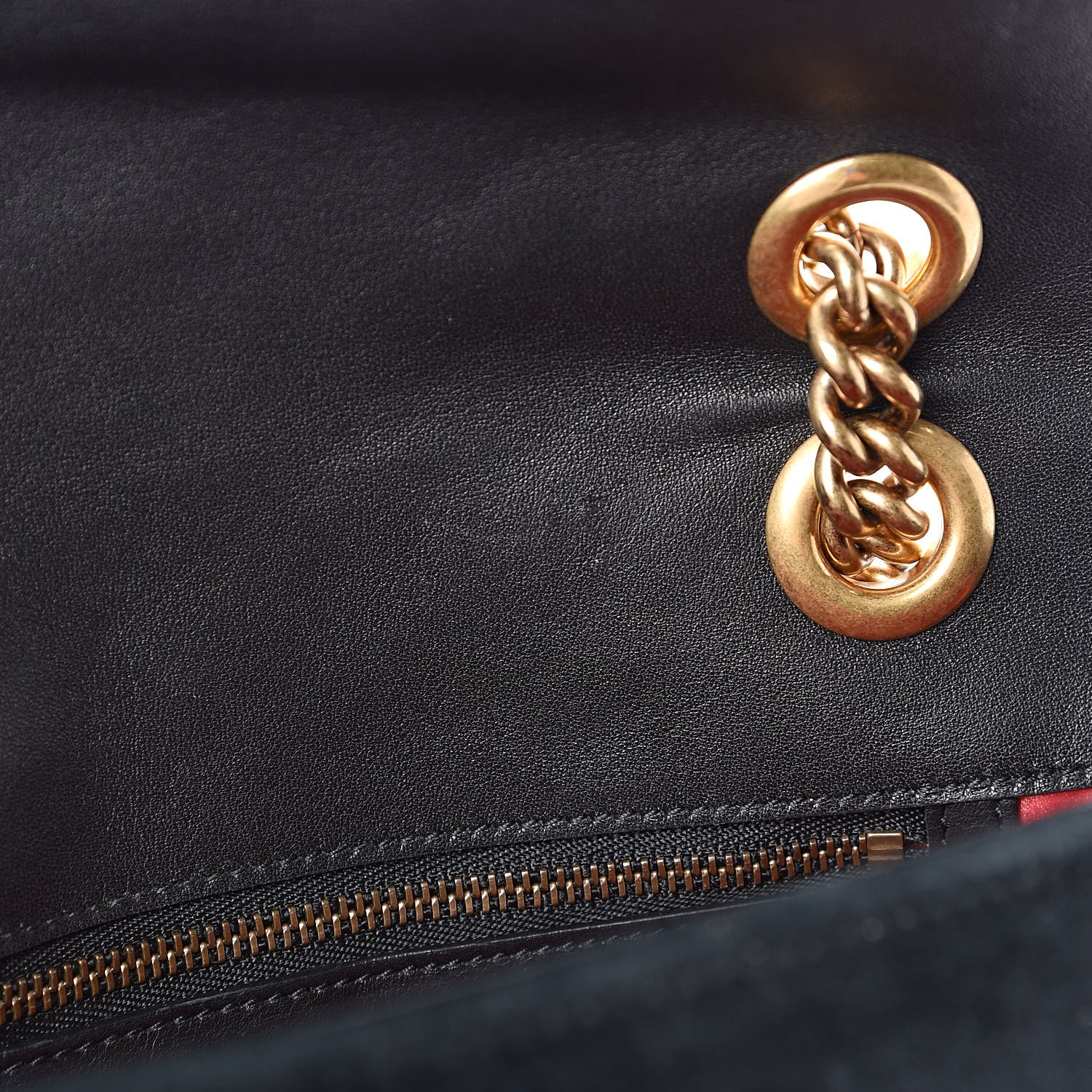 Gucci Velvet Matelasse Small GG Marmont Shoulder Bag Black 8 of 11