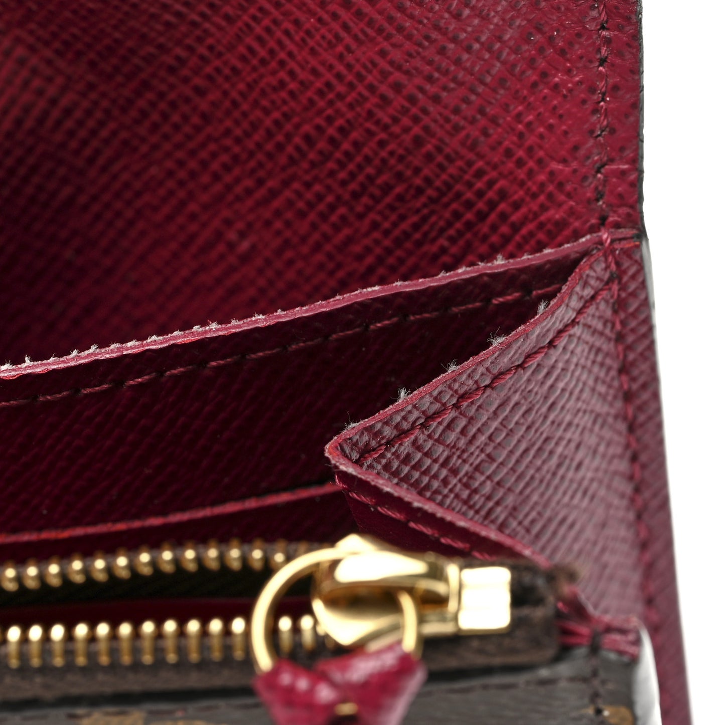 Monogram Rosalie Coin Purse Fuchsia