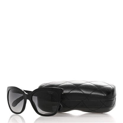 Chanel Acetate Quilted Polarized Butterfly CC Sunglasses 5288-Q Black 8 of 8
