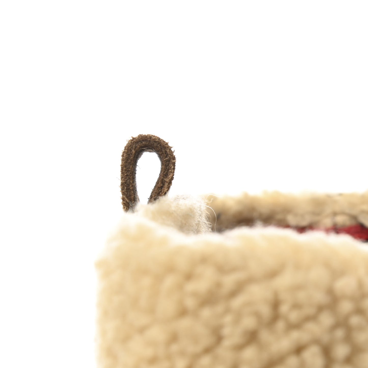 Shearling Suede Calfskin High Boots 36 Brown Beige
