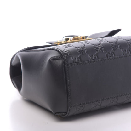 Gucci Guccissima Signature Padlock Backpack Black 7 of 10