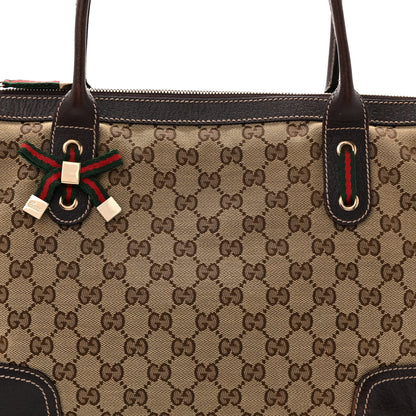 Gucci Monogram Medium Princy Tote Dark Brown 8 of 17
