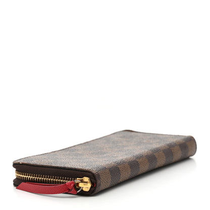 Louis Vuitton Damier Ebene Clemence Wallet Cherry 4 of 7