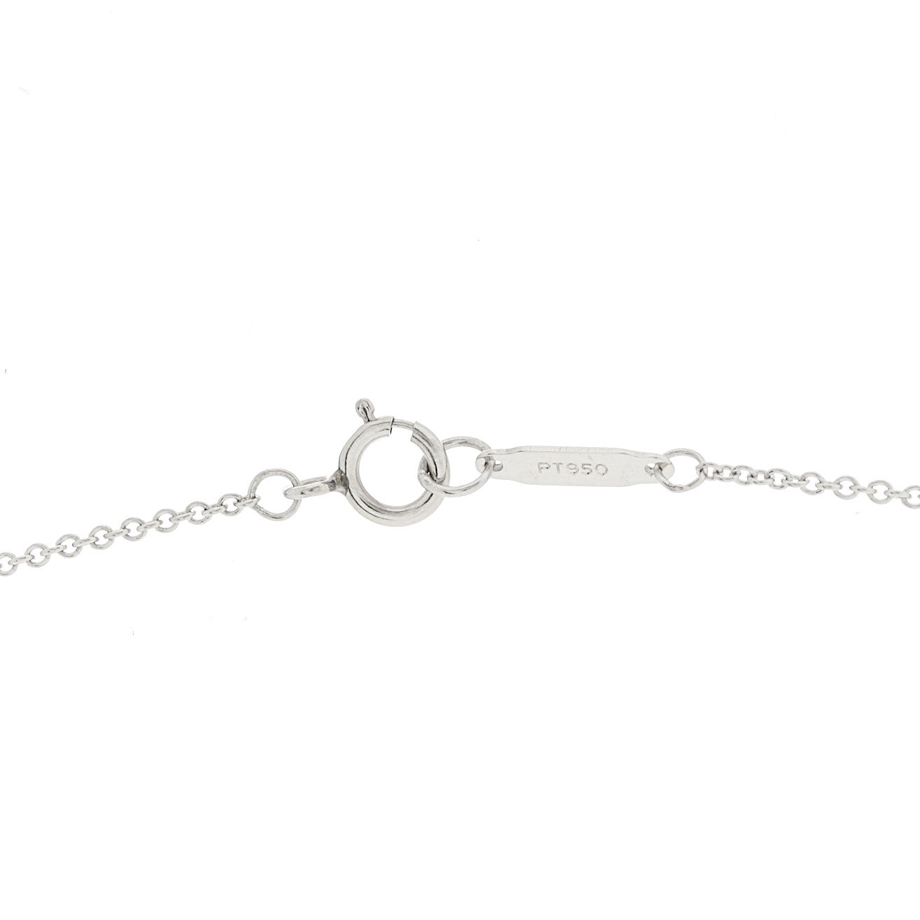 Tiffany Platinum Diamond .28ct Solitaire Pendant Necklace 4 of 4