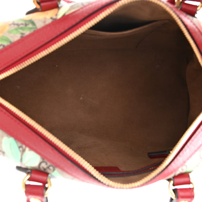 Gucci GG Supreme Monogram Tian Small Boston Beige Multicolor Red 5 of 12