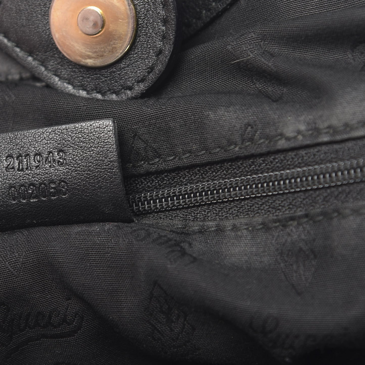 Guccissima Large Sukey Tote Black