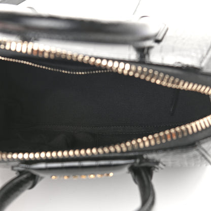 Givenchy Calfskin Crocodile Embossed Mini Antigona Black 5 of 9
