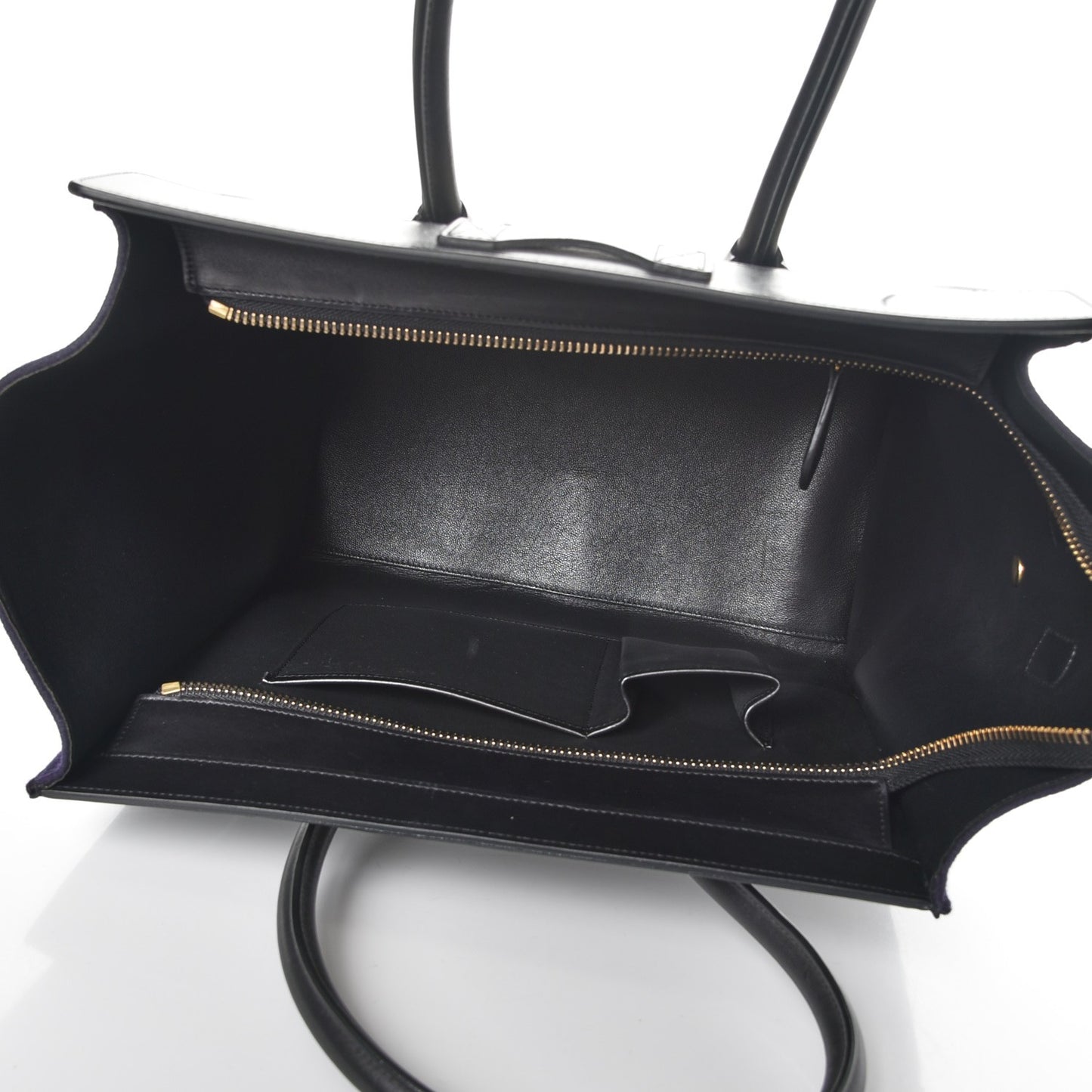 Smooth Calfskin Felt Mini Tri-Color Luggage Khaki