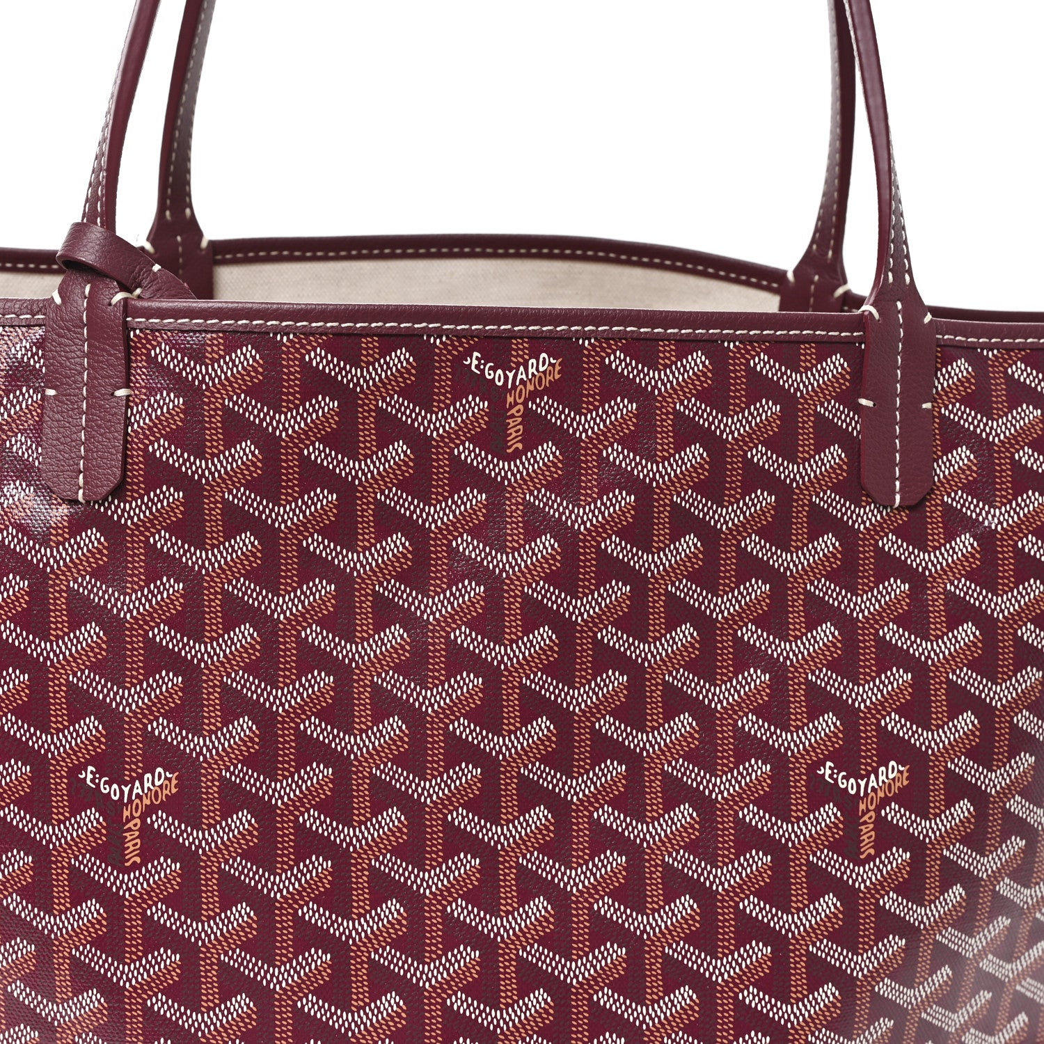 Goyard Goyardine Saint Louis GM Bordeaux 8 of 10