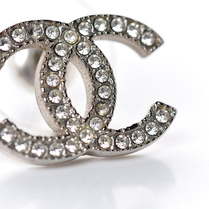 Chanel Crystal CC Earrings Silver 5 of 6