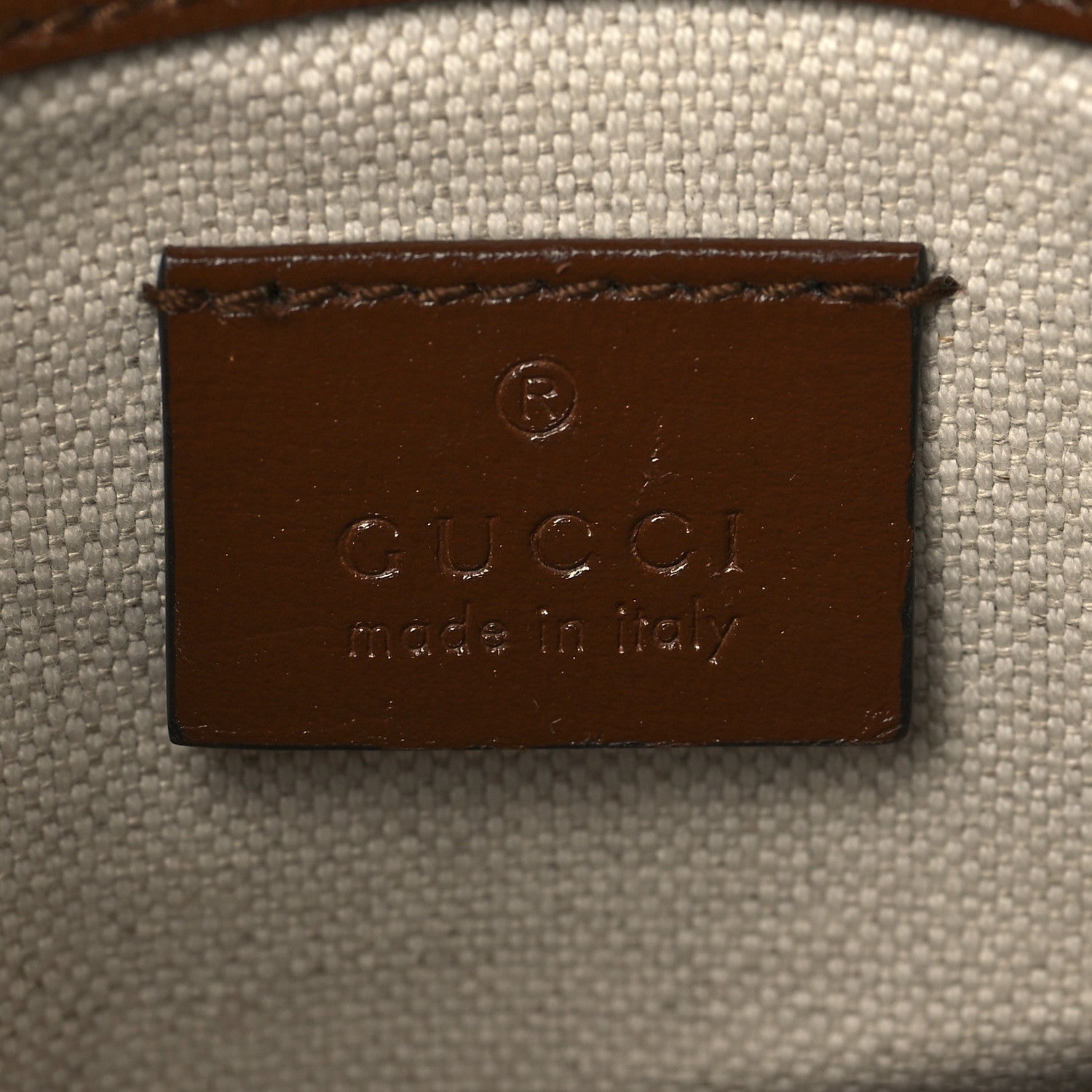 Gucci GG Supreme Monogram Web Mini Horsebit 1955 Shoulder Bag Beige Brown Sugar 6 of 6