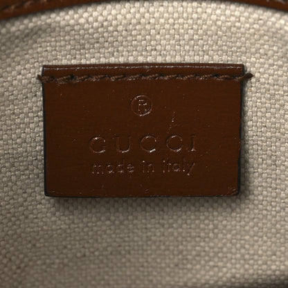 Gucci GG Supreme Monogram Web Mini Horsebit 1955 Shoulder Bag Beige Brown Sugar 6 of 6