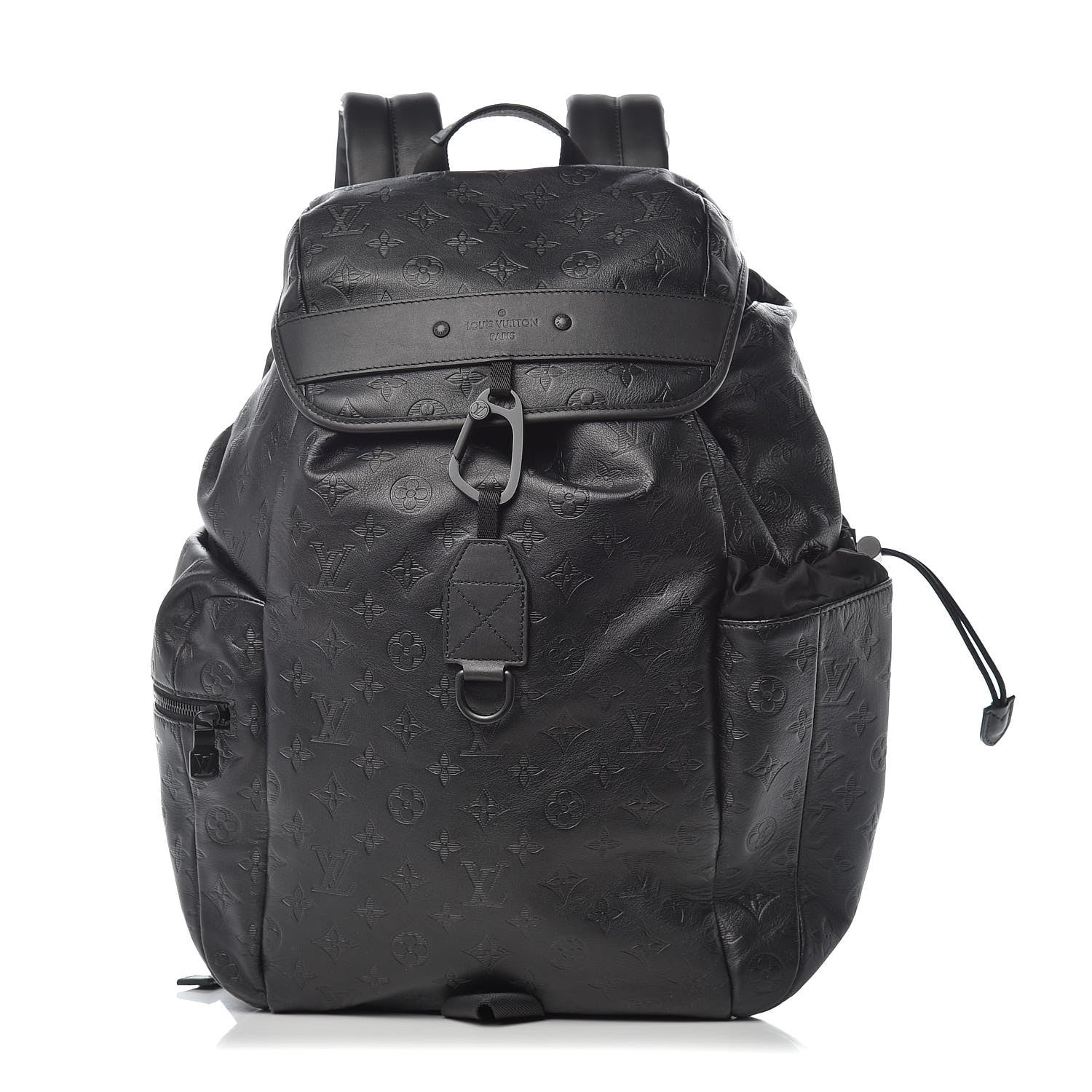 Louis Vuitton Calfskin Monogram Shadow Discovery Backpack Black 1 of 9