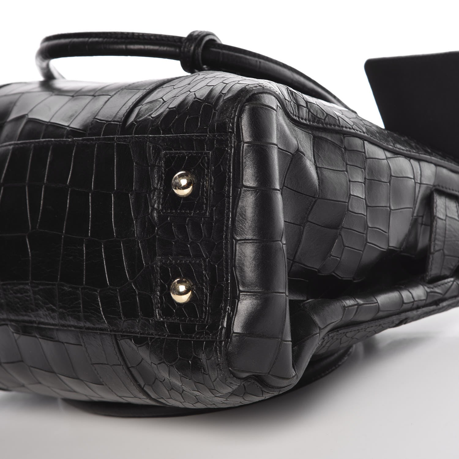 Mulberry Calfskin Crocodile Embossed Bayswater Black 11 of 11
