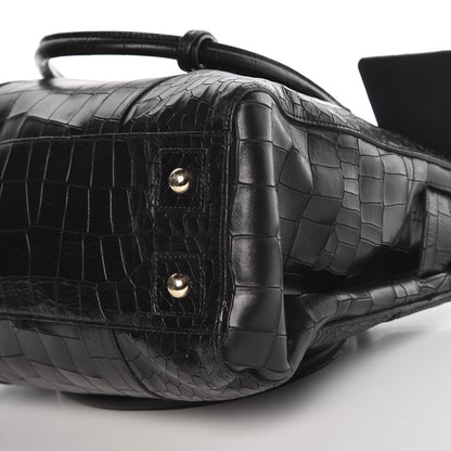 Mulberry Calfskin Crocodile Embossed Bayswater Black 11 of 11