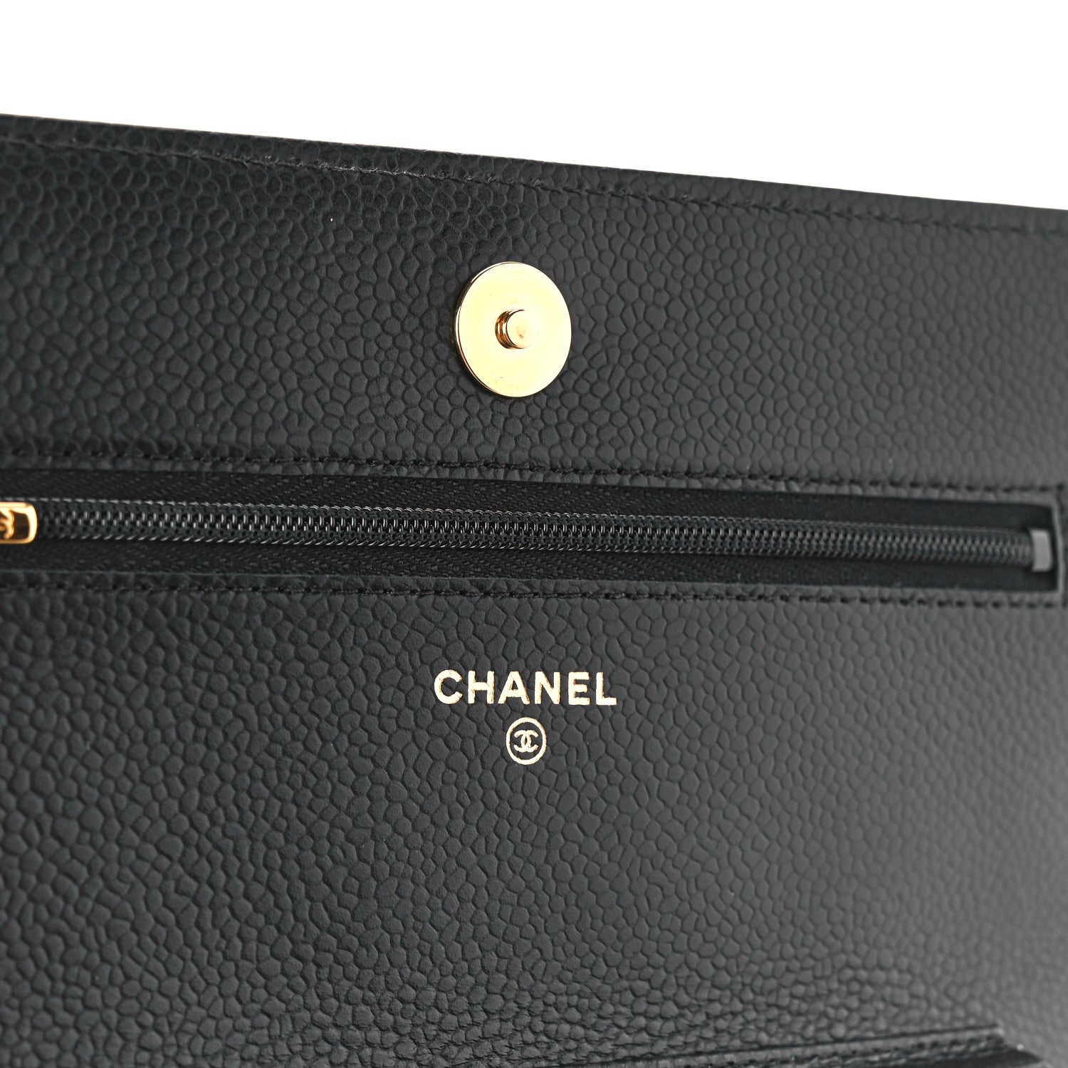 Chanel Caviar Quilted Wallet on Chain WOC Black 6 of 12