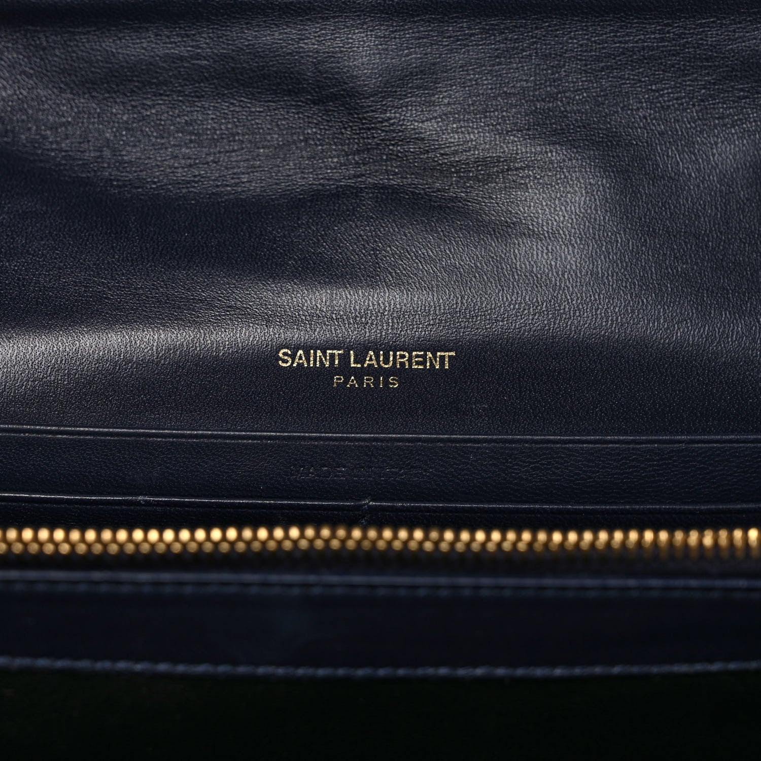 Saint Laurent Patent Calfskin Matelasse Monogram Medium Vicky Chain Bag Blue 6 of 9