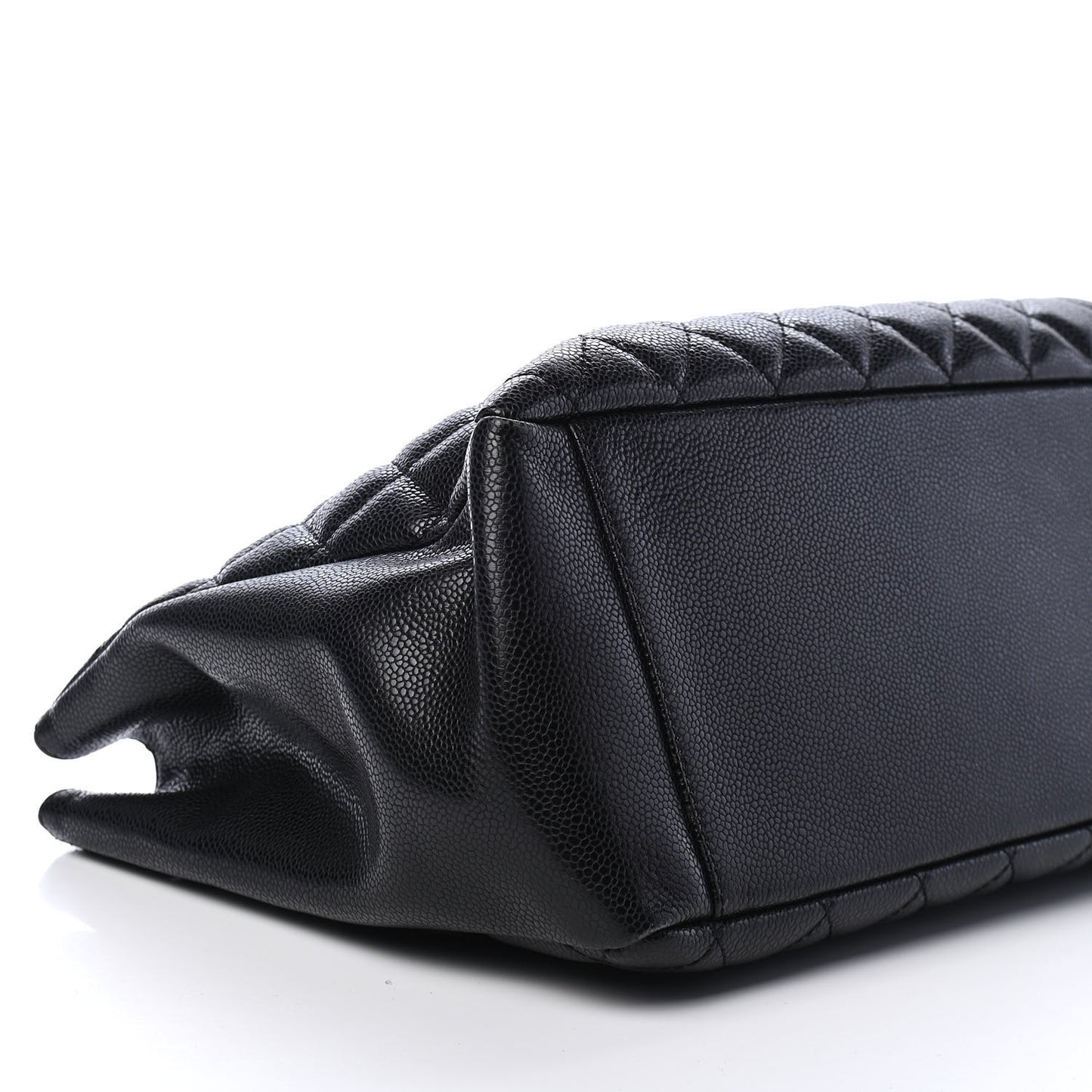 Caviar Quilted Grand Shopping Tote GST Black