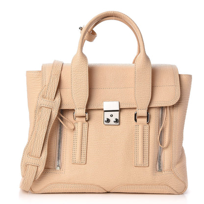 3.1 Phillip Lim 3.1 Textured Calfskin Medium Pashli Satchel Buff 1 of 7