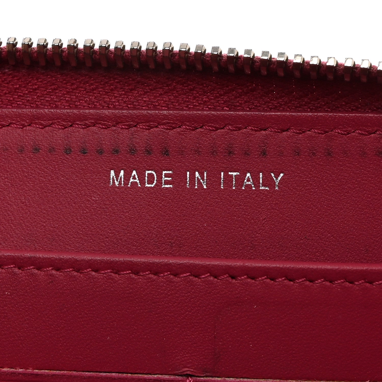 Chanel Patent Quilted Brilliant Zip Around Wallet Red 7 of 10