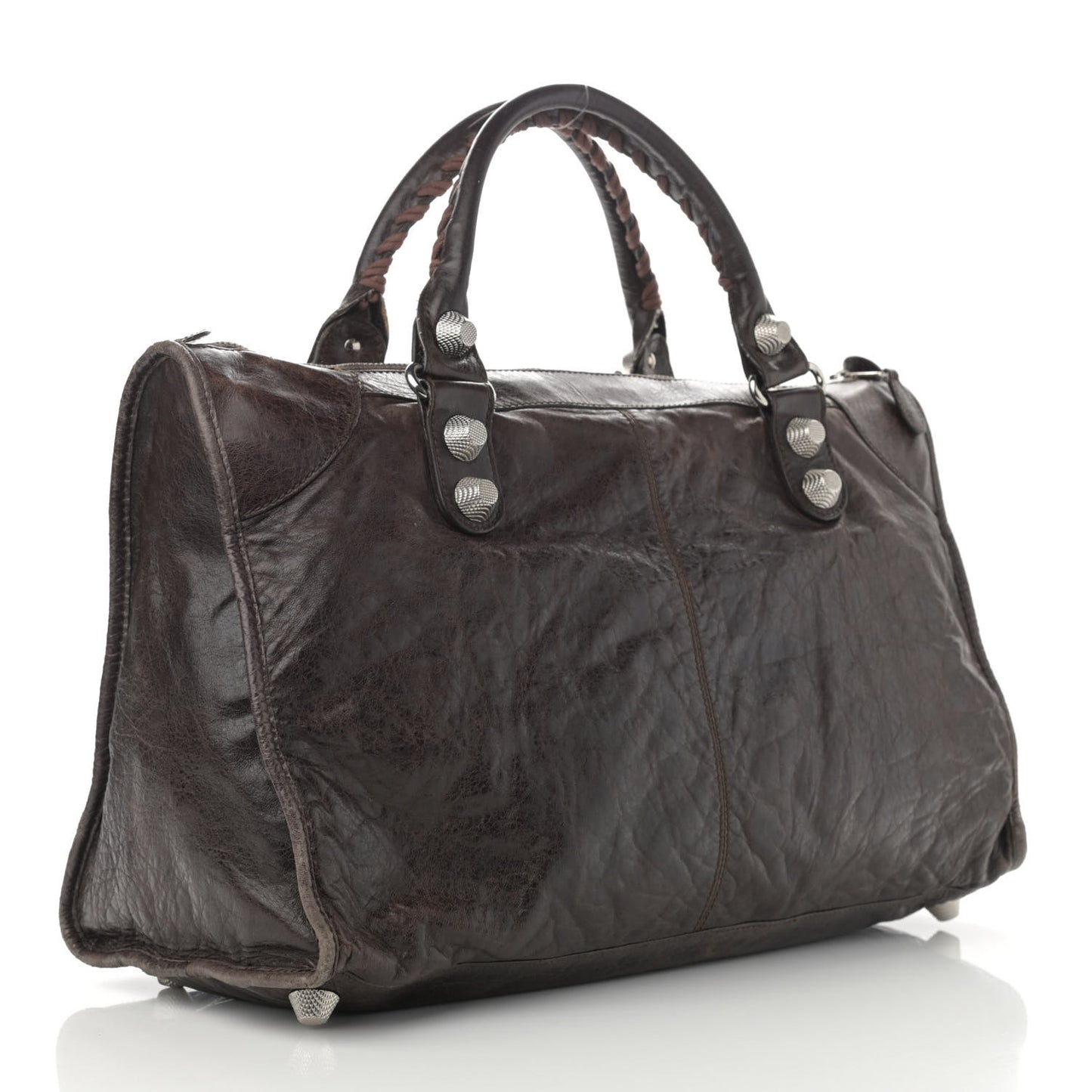 Agneau Giant 21 Silver Hardware Work Charbon