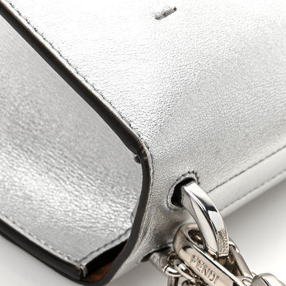 Fendi Vitello Catalan Mirror F is Fendi Small Kan U Shoulder Bag Argento 20 of 20