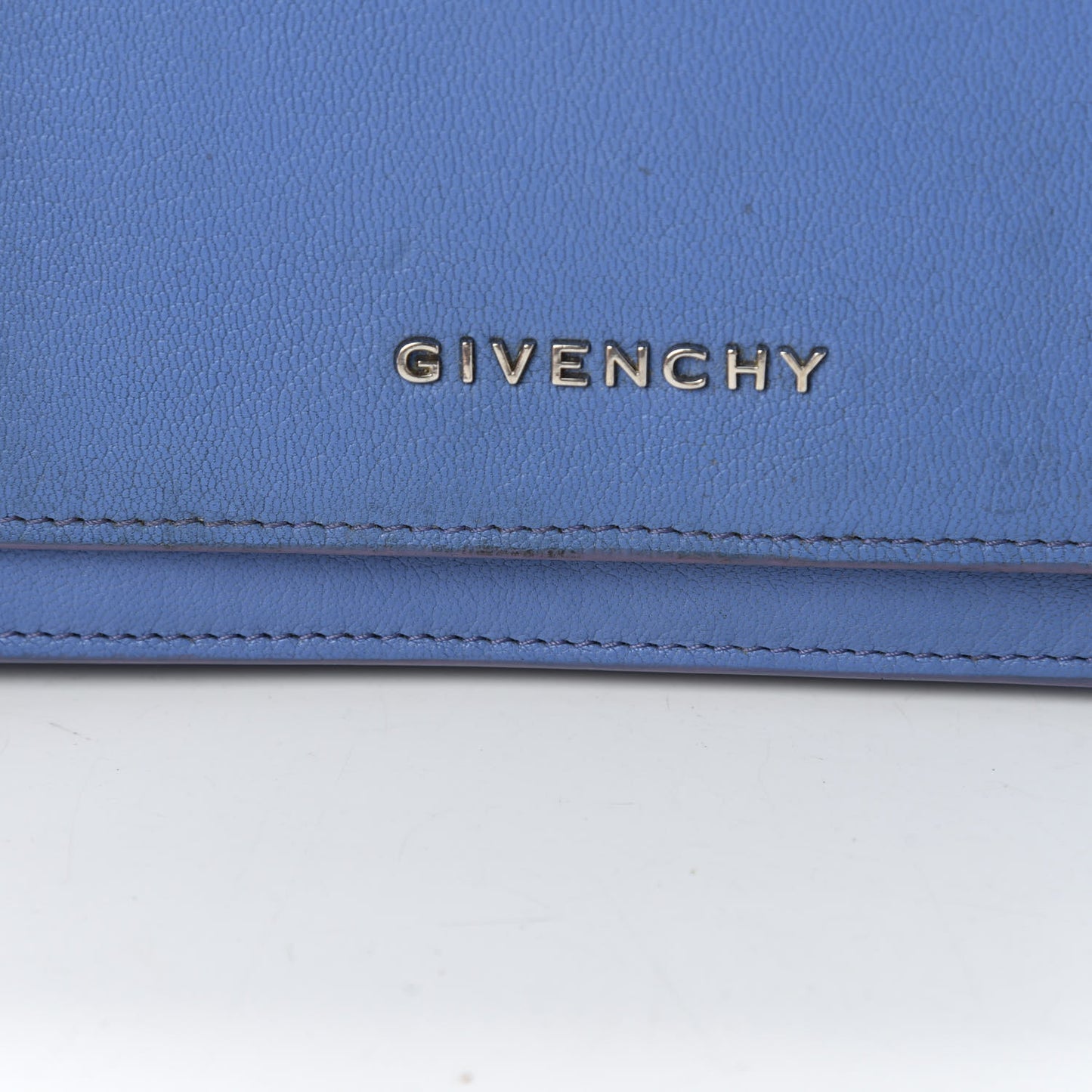 Sugar Goatskin Pandora Chain Wallet Blue