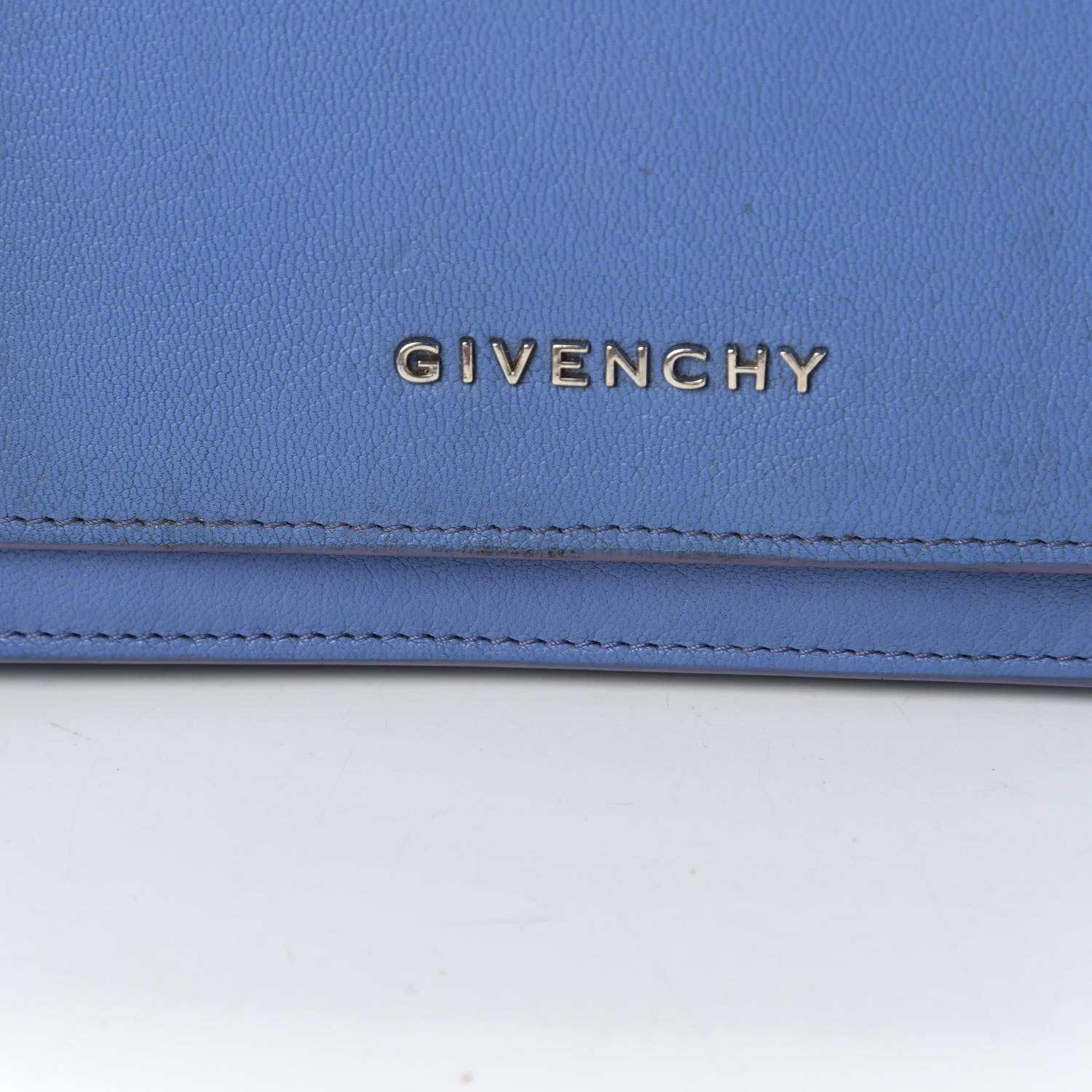 Givenchy Sugar Goatskin Pandora Chain Wallet Blue 17 of 20