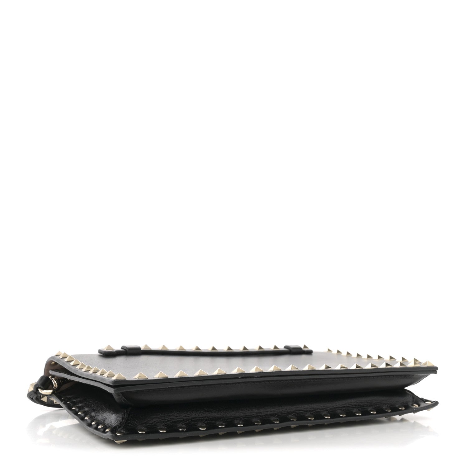 Valentino Garavani Nappa Small Rockstud Wristlet Clutch Black 4 of 11