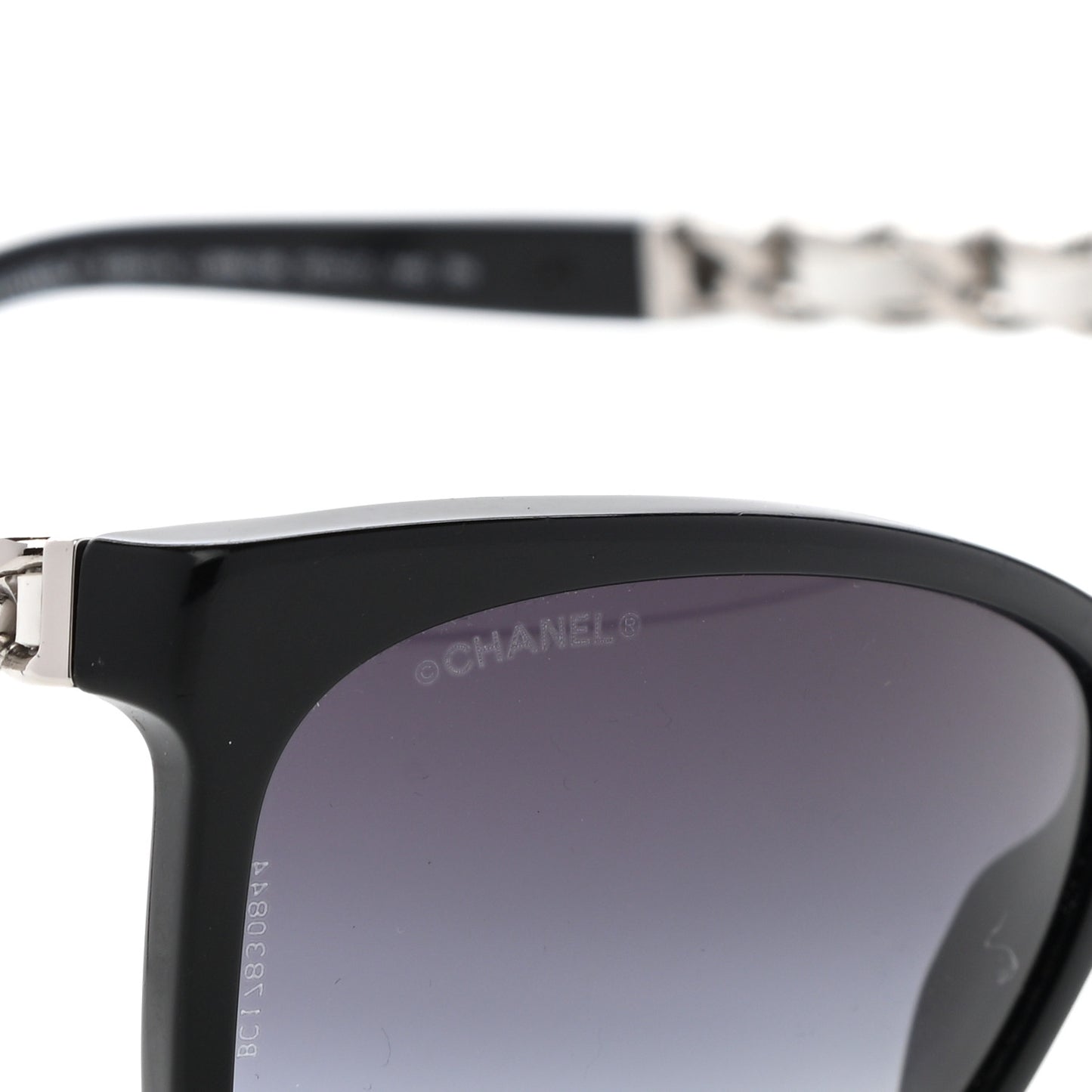 Cat Eye Chain Sunglasses 5260-Q Black