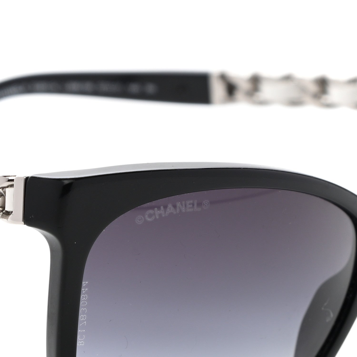Chanel Cat Eye Chain Sunglasses 5260-Q Black 7 of 8